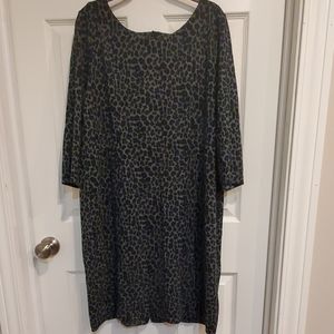 Talbots leopard print dress